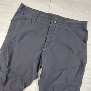 Kuhl Hiking Pants Mens 38x32 Charcoal Grey Articulated Knee Technical Outdoor